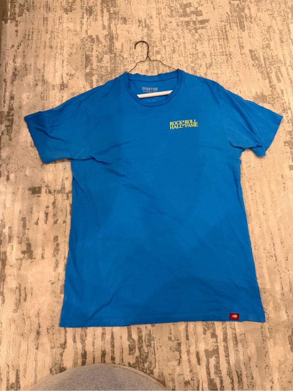 Sportiqe Rock & Roll Hall of Fame Short Sleeve Crew in Bright Blue